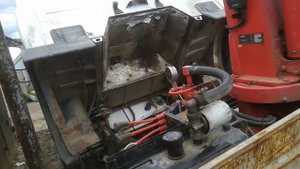 Манипулятор Маз Зубрёнок. Замена двигателя ч.1