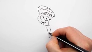 Как Нарисовать Смурфетту (Смурфики) - рисование поэтапно
