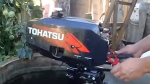 Обкатка лодочного мотора TOHATSU 3,5 ч.1