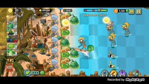 Растения Против Зомби 2 пляж большой волны, 13 уровень