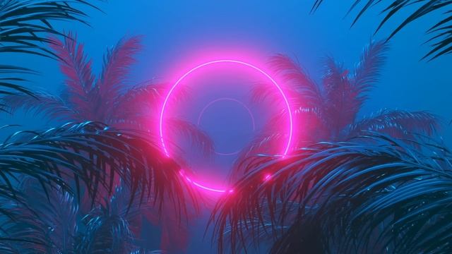 Loop Neon Background ? Retro Futuristic | Landscape | Round Frame Loop | Screensaver | INFINITE LOO смотреть онлайн