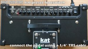 Kat Preset Footswitch - Preset switcher for the Boss Katana Amps - Bright Onion Pedals
