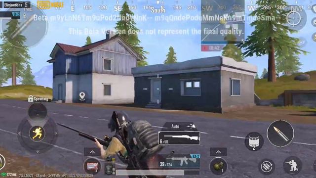 Геймплей PUBG MOBILE BETA TEST 2.3 + Проба левой стрельбы и дефолт сенсы смотреть онлайн