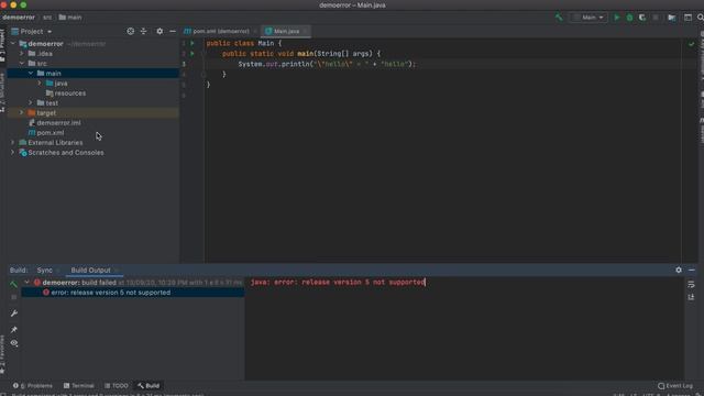 How to fix java release version 5 not supported error in IntelliJ IDEA Maven project смотреть онлайн