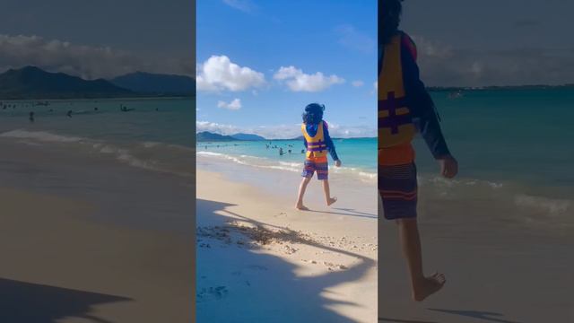 Adam enjoying lanikai beach. #adam #beach #hawaii