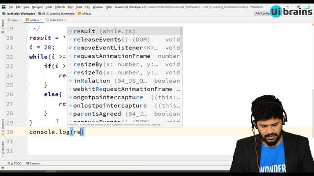 14. JavaScript While-Loop Examples | javascript tutorial | UiBrains | NAVEEN SAGGAM
