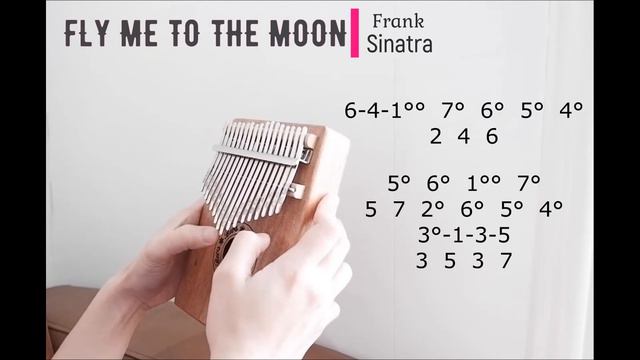 FLY ME TO THE MOON ☾ By Frank Sinatra ❤︎ Kalimba Cover with Tabs 🎶 смотреть онлайн