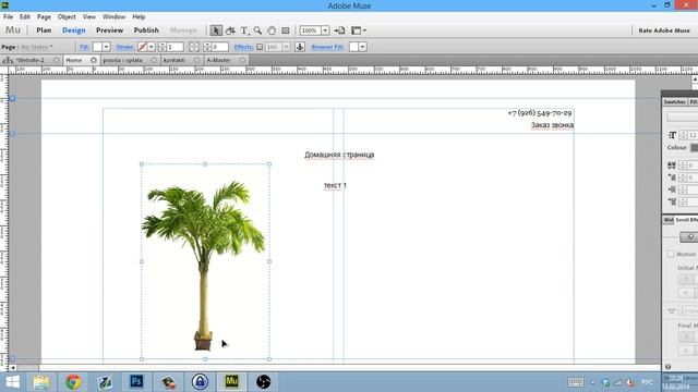 Работа с картинками в Adobe Muse смотреть онлайн