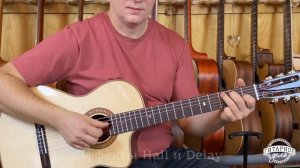 Классическая гитара-кроссовер Martinez MP-12-Rose со встроенной системой эффектов.