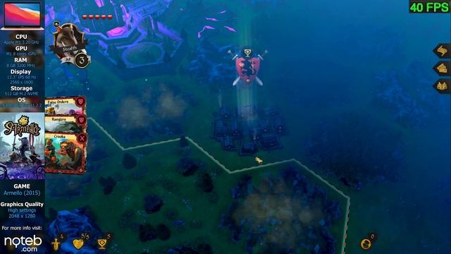 Armello - Apple MacBook AIR M1  8-core 