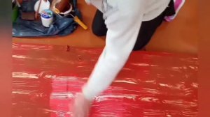 Имитация дерева из водоэмульсионки аппликатором