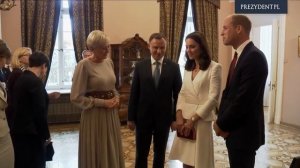 Wills and Kate with a visit to the President of the Republic of Poland.