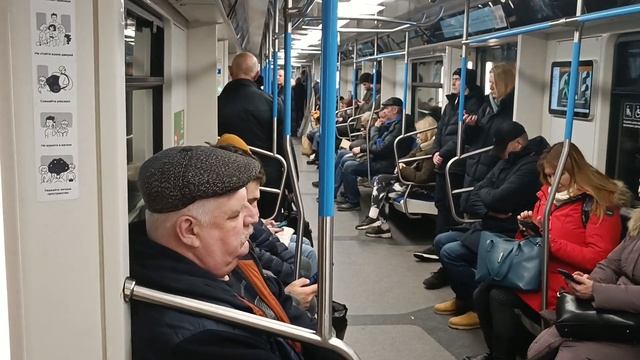 На поезде "Москва 2019" по Калужско-Рижской линии // 24.11.2022 смотреть онлайн