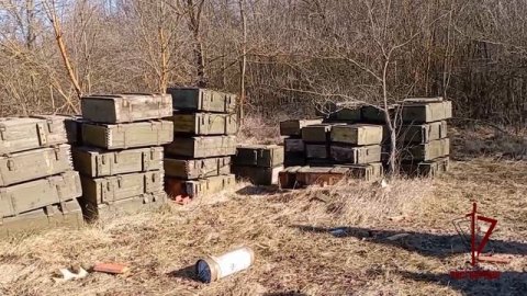 Более 130 танковых снарядов обнаружили росгвардейцы в Херсонской области