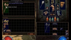 Path of Exile: Vendor Recipe Adding % damage mod to weapons