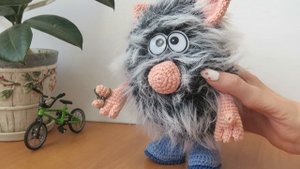 Амигуруми Пушистик Бабайка Игрушки вязаные крючком