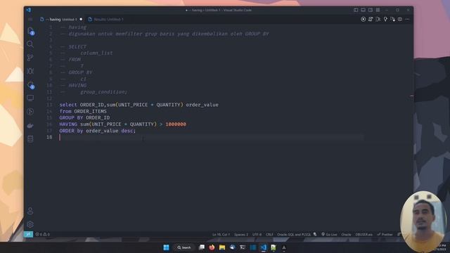 ORACLE DATABASE TUTORIAL #22 HAVING смотреть онлайн