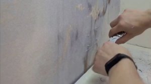 "До и после" Монтаж гибкого мраморного фартука. ГибКам