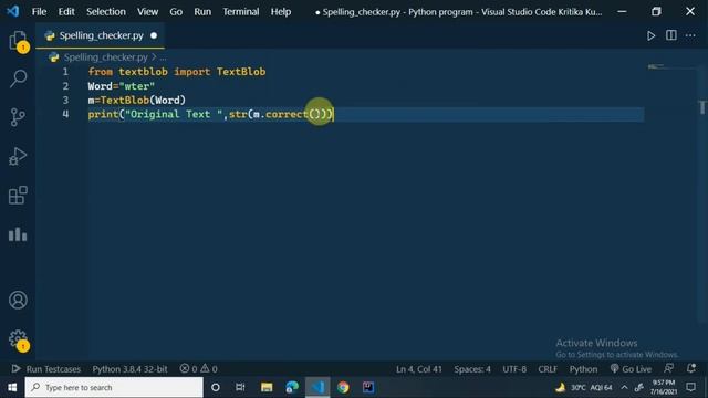 Spelling Checker Using Python For Beginners | Python Project Tutorial #21 | #Python