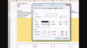 SIPOC Diagram - creating a template in Excel