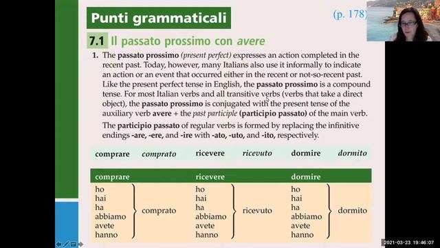 Passato Prossimo- Present Perfect tense