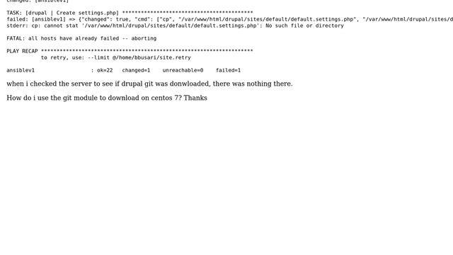 DevOps & SysAdmins: ansible cannot download git repo on centos 7 смотреть онлайн