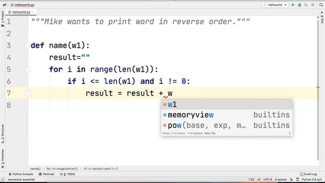 Python Practice Series 51 | Beginners | Level 1 | Basic | Print Word in Reverse | Tutorials Example