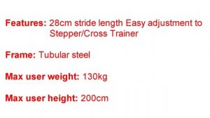 ST11 2 in 1 Cross Trainer & Stepper