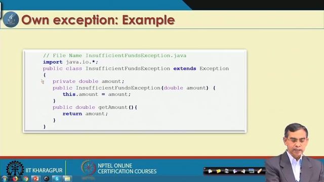 Lecture 25: Exception Handling-III смотреть онлайн