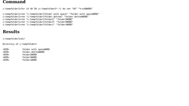 dos batch rename folders (another one) (3 Solutions!!) смотреть онлайн