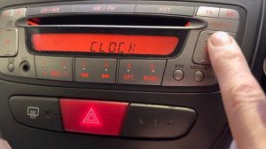 Toyota Aygo Clock Setting how to set the time in the radio. Peugeot 107 and Citroen C1