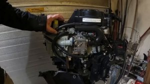 Suzuki DF 15, замена ремня ГРМ, техническое обслуживание
