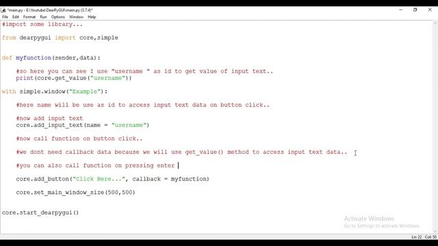 Input Text in DearPyGui | DearPyGui Tutorial For Beginners смотреть онлайн
