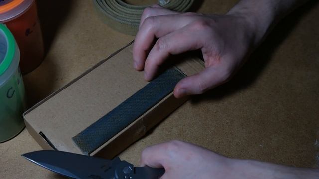 Направка на коже и ткани с пастами и порошками. Knife stropping
