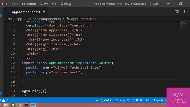 ? pipes in angular 8 | date, slice, titlecase, uppercase, lowercase, json [Tutorial - 30]