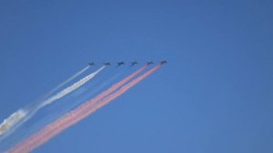 Футаж Флаг России Самолеты