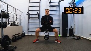 Лучшее статическое упражнение для тренировки ног! (2021) Стойка всадника с весом 32 килограмма!