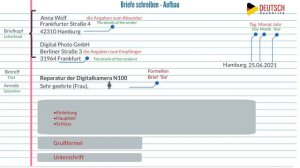 Writing a letter in German | Brief auf Deutsch schreiben (A1-C1) |  Goethe-Zertifikat A1