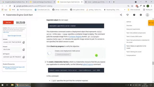 Kubernetes Engine: Qwik Start [GSP100] смотреть онлайн