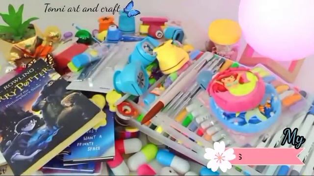 Desk + stationery organization makeover / Tonni art and craft ☺️