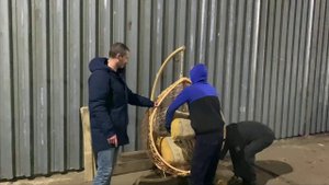 Нагрузили 260 кг в подвесное кресло!!!