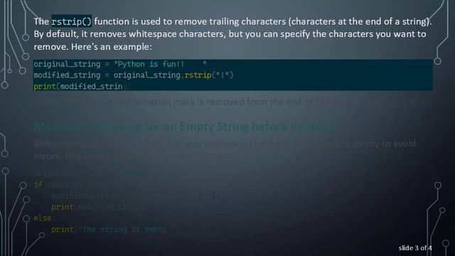 How to Remove Last Character from String in Python смотреть онлайн