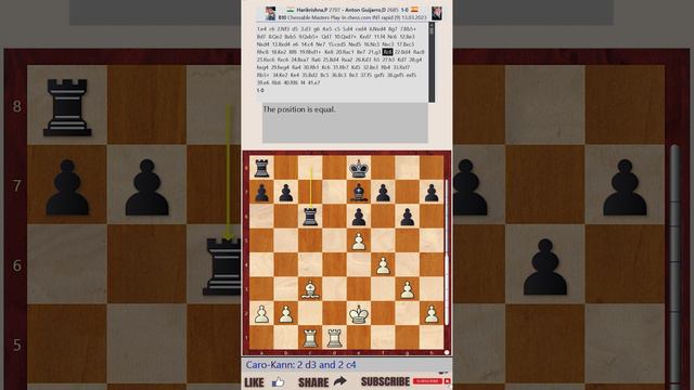 Chessable Masters Play-In - Round 9 || Pentala Harikrishna vs David Anton Guijarro - March 13, 2023