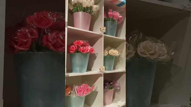 Съедобные цветы из карамели