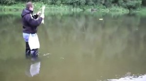 Рыболовная снасть «кораблик» в действии