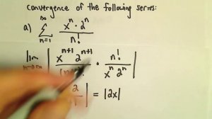 Interval and Radius of Convergence for a Series, Ex 3