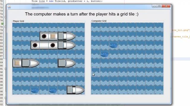 Java Battleships - Final Year Project progress. смотреть онлайн