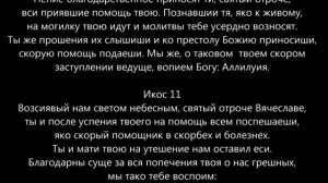 Акафист Святому отроку Вячеславу. Читает на его могилке священник.