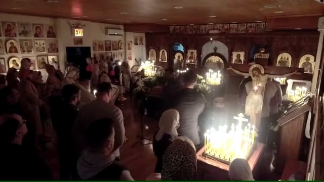 Полунощница с чтением канона Великой Субботы 23:00 смотреть онлайн