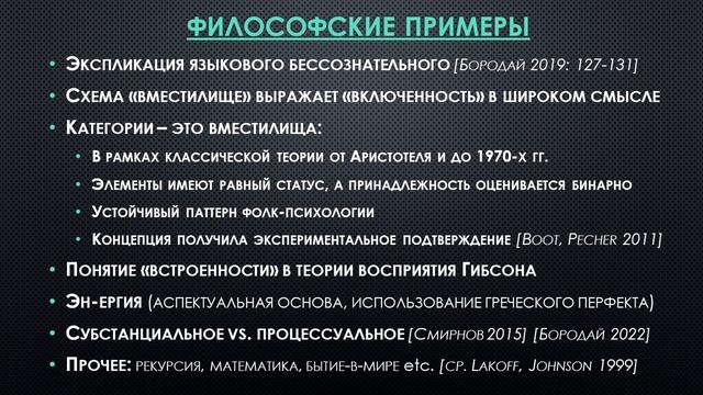 S. Y. Boroday - «Universal and relative in the conceptualization of experience: container schema» смотреть онлайн